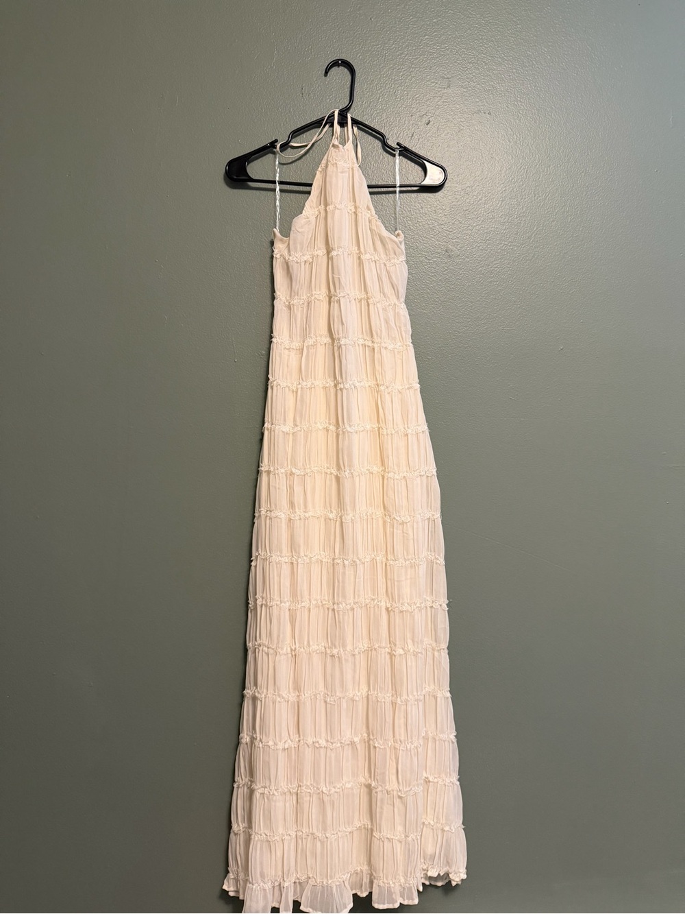Peppermayo Cream Backless Halter Maxi Dress - Picture 3 of 5